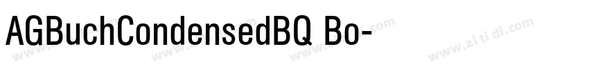 AGBuchCondensedBQ Bo字体转换
